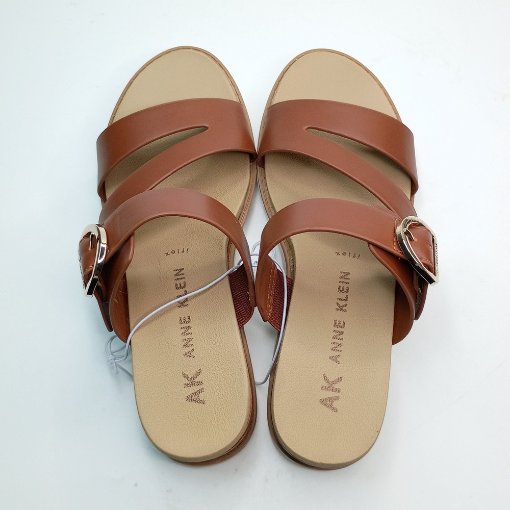 Anne Klein Aklalasa Wedge Sandal Women Size 6 Cognac Brown iflex AKLALASA-C - Picture 7 of 10